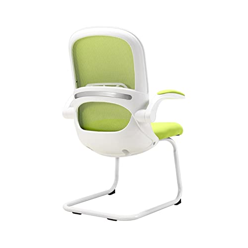 Silla de oficina ergonómica con cojín grueso, brazos abatibles, soporte lumbar, silla de escritorio ejecutiva para adultos y niños, 6 opciones de color
