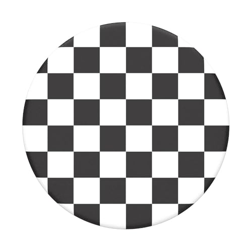 [PopSockets] �|�b�v�\�P�b�c PopGrip Basic �X�}�[�g�t�H���p�z�[���h (Checker Black)