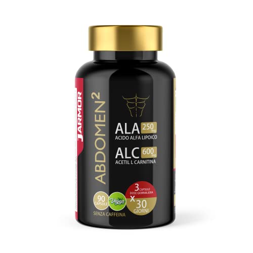 Acetil L Carnitina e Acido Alfa Lipoico Energia Resistenza Performance Sportiva 90 Capsule Jarmor