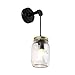 Produktbild Wandleuchte Modern Retro Wandleuchte Zubehör Dachgeschoss Wohnzimmer Küche Insel Wand Lampe Flurlampe Mit Glocke Transparentes Glas Lampenabdeckung Wandleuchte