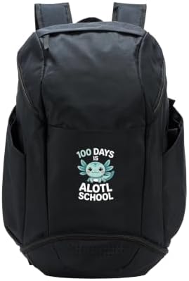 Funny Axolotl 100 Days Is Alotl School Kids Sport Backpack