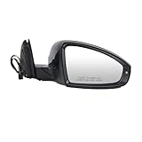 Rearview Mirror Assembly 6 Pins Side Door Mirror Assembly Black Low-End Heated Wing Mirror Car Accessories For VW For Jetta 2019-2023 Full Door Wing Mirror(1pc right) - Image 1