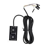 Annadue Mechanischer Tastaturschalter, PC Einschalttasten, Schnelle Tastenanschläge, 7 Farben Lichteffekt, 2 M Kabel, Aluminiumlegierung
