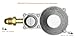 Flame King 300,000 BTU Horizontal Mounted 2-Stage Propane LP Regulator with POL for RVs, Vans, Trailers, Campers, 100LB Tanks, ASME Tanks, Generators