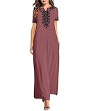 Anlass: Dieses Casual Maxikleider Damen geeignet für Party, Strand, Urlaub, Dating und so weiter im Frühling, Herbst und Winter, macht Ihnen casual und elegant.