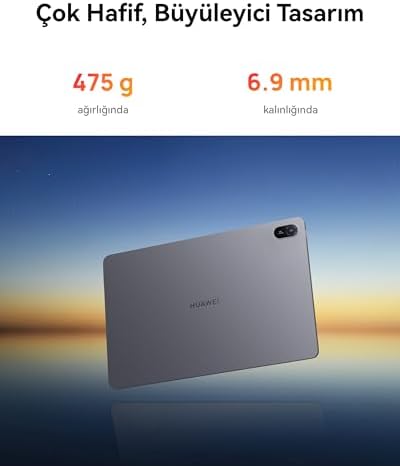 HUAWEI MatePad SE 11 4GB+128GB Tablet, Kalem Dahil Değildir, FullView Ekran, Büyük Pil，Çocuk Köşesi，Gri - Görsel 3