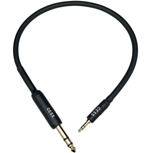 Cable de audio estéreo 3.5mm a 6.35mm 1 pie miniatura 1