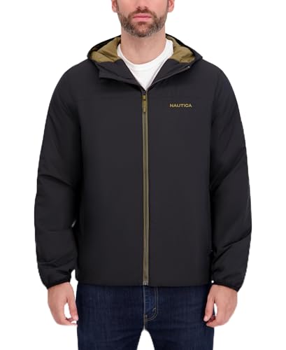 Image of Nautica Men's Lightweight Hooded Jacket - Regular, Big & Tall Sizes Outerwear