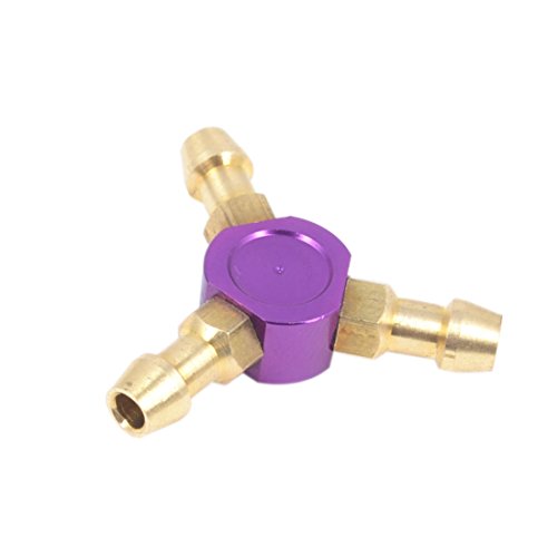 Aexit 2.5mm x Electrical equipment 3.5mm x 21mm Brass Y-Shaped Water Fuel Air Splitter for RC Boat