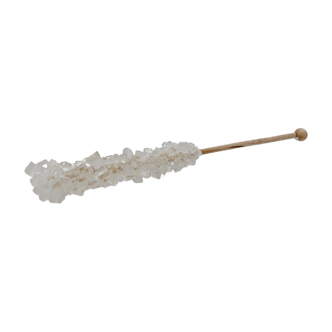 Palitos de caramelo de roca blancos, 100 unidades