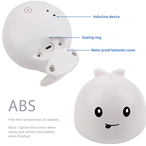 Leipal 2023 Rechargeable Whale Bath Toys Light Up Spray Water Bathtub Toys For Kids Sprinkler Baby Bath Toy For Toddlers Boys And Girls (Rechargeable White) #TOP1