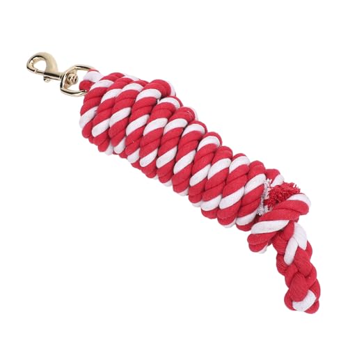 JAOCDOEN Horse Cotton Rope Soft Braided Horse Leading Rope with Secure Hardware for Horses and Livestock Training