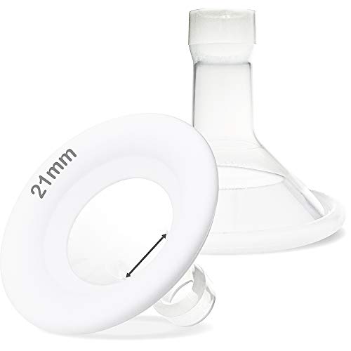 Image of Nenesupply 21mm Soft Flange Compatible with Medela Breast Pump Parts Replace 21mm Flange for Medela Accessories Compatible with Pump in Style Parts Symphony Swing Harmony Pump and Personalfit Flex