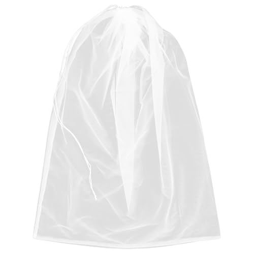 HOMSFOU Bolsa de Malla para Frutas y Plantas 80X100 CM Cierre de Cordón Ajustable, Cubierta Protectora Antiplagas para Huertos y Cultivos al Aire Libre