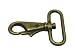 Generic Metal Color Bronze Lobster Clasps 1.5 Inches Inside Diameter Oval Swivel Trigger Clips Hooks for Purse Bag Straps Pack of 6