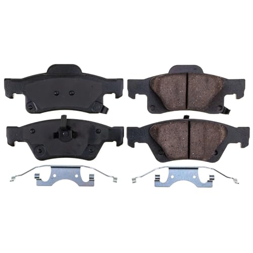 Image of PowerStop Rear Brake Pads for Dodge Durango 2021-25 |Jeep Grand Cherokee 2021 |Grand Cherokee WK 2022 - Z17 Ceramic Brake Pads with Installation Hardware, 17-1498N
