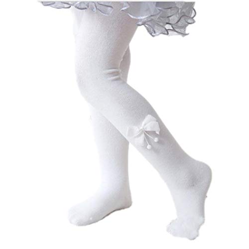 Colorful Childhood Baby Girls Tights Toddler Cable Knit Leggings Stockings Infant Newborn Cotton Seamless Warm Pantyhose White Size 2-3T