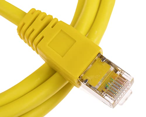 CDL Micro FTP Shielded Cat6 RJ45 Ethernet Network LAN Patch Cable 2m - Yellow, 2 m - Image 4