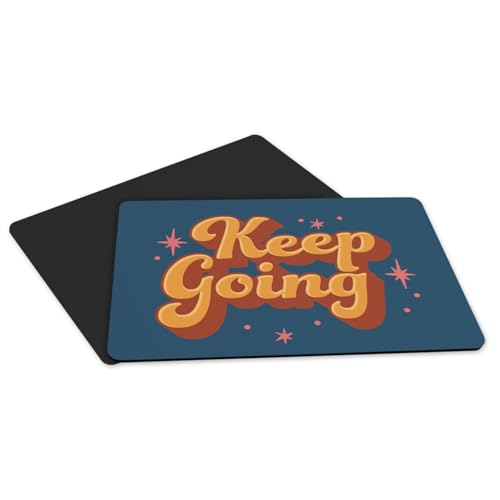 Sets de table bleu caoutchouc grand format message bien être x4 - 5