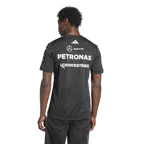 Image of adidas Mercedes - Amg Petronas Formula One Team Driver Jersey Black Men (Short Sleeve) Men's (Pack of 1)