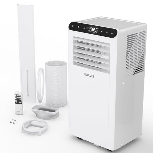 Image of Garvee 10000BTUs Portable Air Conditioner for 450 Sq.Ft Max.Portable AC Unitwith Dehumidifier, Fan, Sleep, 24H Timer&Installation Kit, DOE Certified, Ceer 6.6,48dB,Remote Control,White