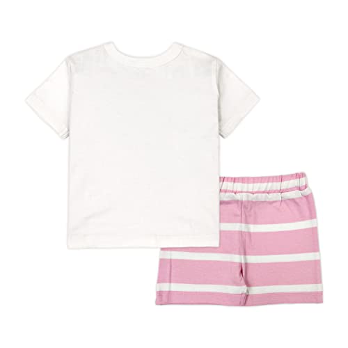 Image of ARIEL Baby Boys & Baby girls Cotton Printed Round Neck Half Sleeve T-shirt & Short Sets