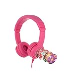 BuddyPhones Explore+, casque pour enfants, câble de partage audio intégré avec micro intégré, pour Kindle, iPad, iPhone ou Android, rose BuddyPhones Explore+, casque pour enfants, câble de partage audio intégré avec micro intégré, pour Kindle, iPad, iPhone ou Android, rose