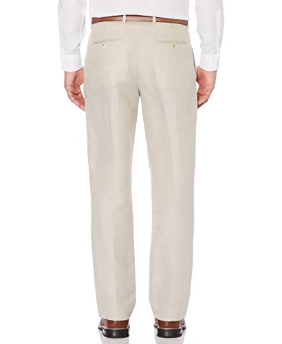 Men's Linen Suit Pants Lightweight Casual Dress Pants for Beach Wedding Summer Trousers with Pockets2