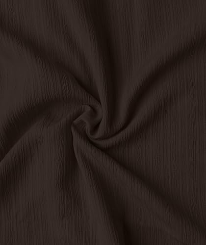 Image of FILO HEVIS Men's Casual Button Down Popcorn Shirts Stylish Long Sleeve Linen Textured Beach Summer Shirt