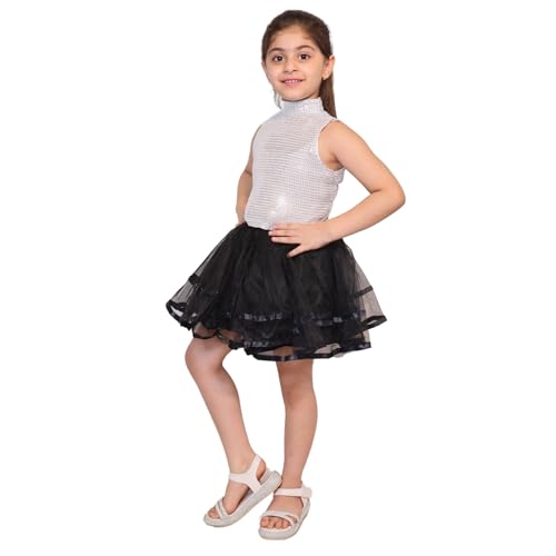 Image of Kaku Fancy Dresses Western Dance Top for Kids Halter Neck Top For Annual Function (ONLY TOP) - Skirt not included