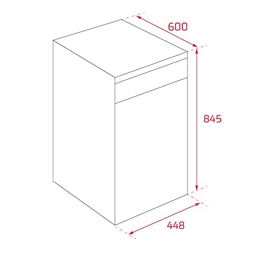 Teka-Lavavajillas-libre-instalacion-45-cm-HomeCare-Series-para-9-cubiertos-con-6-programas-de-lavado-DFS-24650-Acero-Inoxidable-845-x-448-x-60-cm