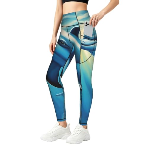 Leggings Ocean Dolphin conjunto de entrenamiento ideal para el gimnasio y uso diario