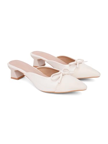Image of TRYME Women's Block & Kitten Heel Sandals Stylish Comfortable Solid Slip-On Fashion Daily & Casual Wear