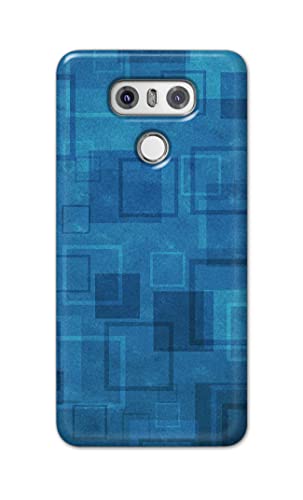 Image of Printed Hard Back Cover Case for LG G6 | LG G6+ Back Cover (Plain Azure Blue) -1302
