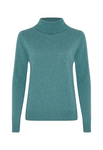 Image of Style & Republic Women's 100% Cashmere Slim Turtleneck Pullover Sweater | Classic Fit, Premium Knit Jumper, Ultra Soft Feel, Lightweight Warmth, Naturally Breathe, Easy Layering, Autumn Winter Spring