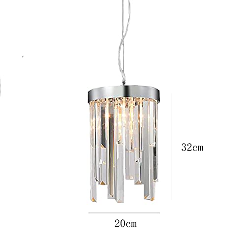 Lustre en cristal argenté E14 de luxe pour escalier duplex élégant