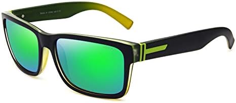 LECKIRUT Vintage Polarized Sunglasses for Men Women Retro Oversized Square Mirror Sun Glasses