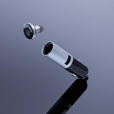 Wireless Bluetooth 4.1 Earpiece + CAR Charging Capsule - BULLETDrive by Schatzii (Compatible with iPhone 7)