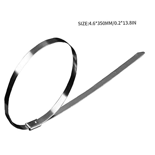 50 STKS Kabelbinders Rvs Herbruikbare Metalen Heavy Duty Vergrendeling voor Eenvoudige Installatie Kantoor Garage Thuis… - Image 5