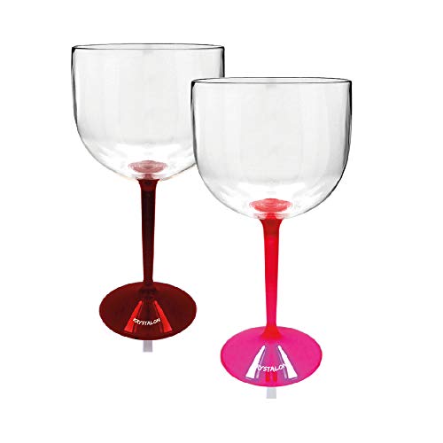 Kit 4 Taças Gin Bicolor Coloridas - 4 Cores - Acrílico Ps