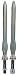 Nerf Vendetta N-Force Double Sword Toy -- Includes 2 Foam Blades with Plastic Core -- for Kids, Teens, Adults, Brown (Amazon Exclusive)