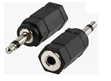 ADATTATORE connettore Jack M 3.5 mono a Jack F 3.5 stereo cuffia microfono audio