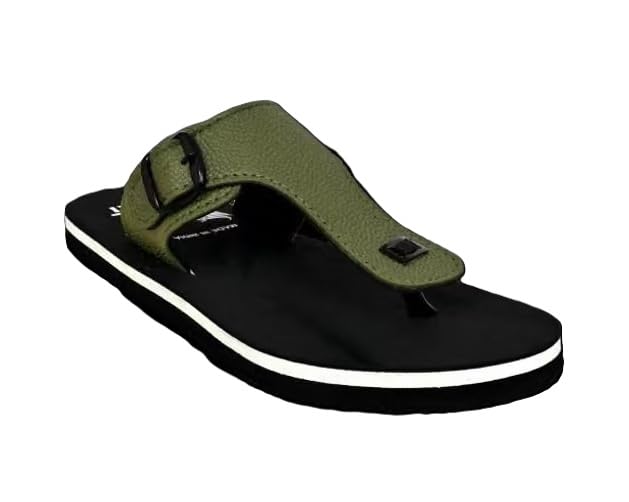 IS FootDesign Men's Lightweight Printed Synthetic Upper Rubber Sole Slip-On Comfort Slippers Brown 10_5608-image-10