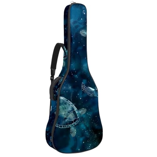 Sac à dos guitare étanche et léger - Housse souple 109 cm en toile Oxford avec 2 poches