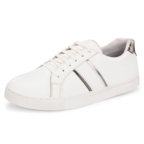 Image of Centrino Womens Sneaker |Sneaker for Women | Stylish Lace-Up Design | Soft Cushioned Insole for Comfort | Lightweight & Breathable | Perfect for Casual Wear (7351)