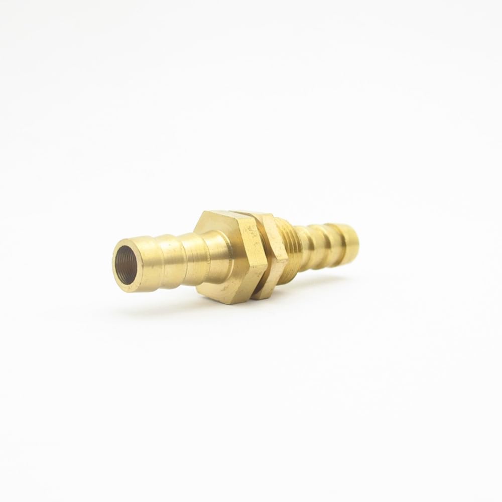 Raccordo a barb per tubo flessibile in ottone da 4 mm, 6 mm, 8 mm, 10 mm, 12 mm, 14 mm, 16 mm, 19 mm, 25 mm, adattatore connettore, 12 pezzi