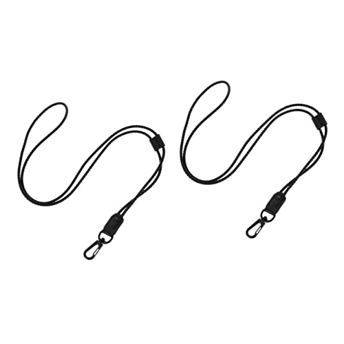 FAVOMOTO 2 Pçs Gancho Auxiliar Zíper Cordão Para Celular Etiqueta Chave Microfibra Couro Preto