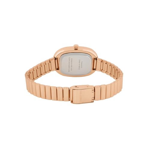 Image of Joker & Witch Eterna Rose Gold Sunray Small Oval Dial Rose Gold Linked Chain Strap Women's Watch