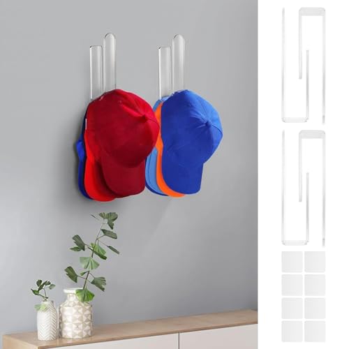 Crochets adhésifs pour chapeaux pour ne plus déformer vos casquettes de baseball sur le mur