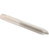 Hertel Spiral Point Tap, M8x1 Metric Fine, 2 Flutes, Plug Chamfer, HSS, Bright/Uncoated, 1-1/8